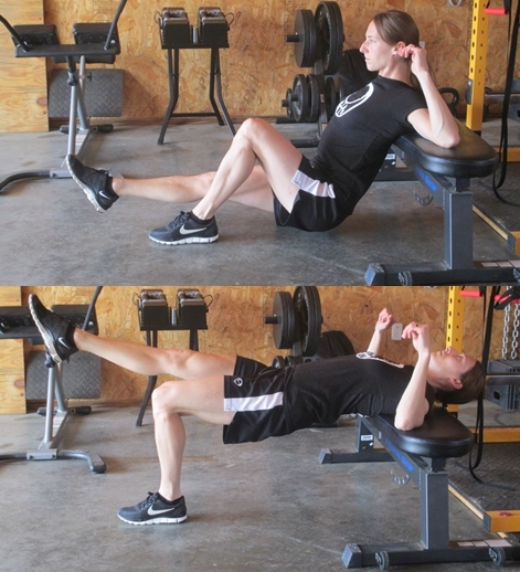 single leg hip thrusts