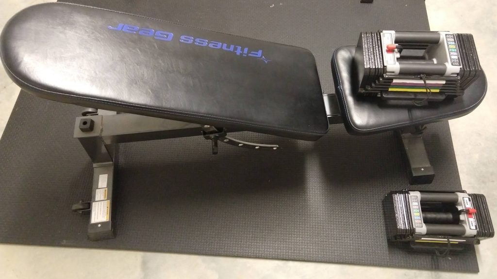 adjustable dumbbells and adjustable weight bench