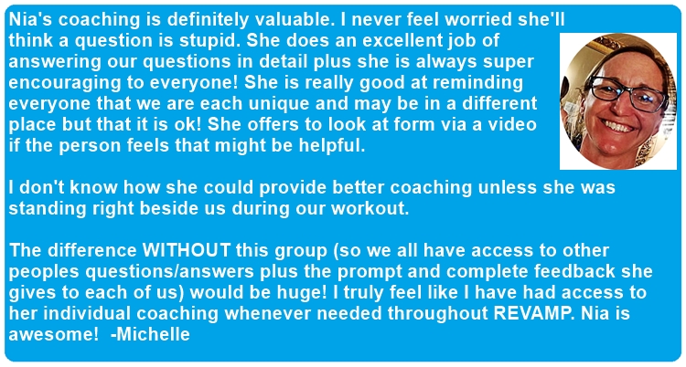 Michelle coaching feedback