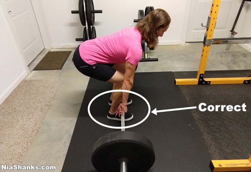 correct deadlift setup