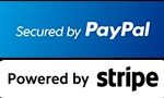 secured by paypal stripe