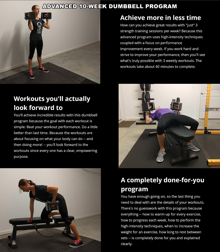 Dumbbell exercise online program